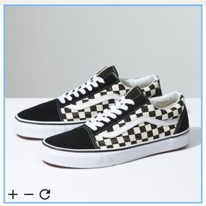 checkered old skool vans